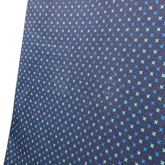 Peter Millar Summer Comfort Polo Shirt Mens 2XL XXL Blue Eagle Golf Geometric - Picture 11 of 12